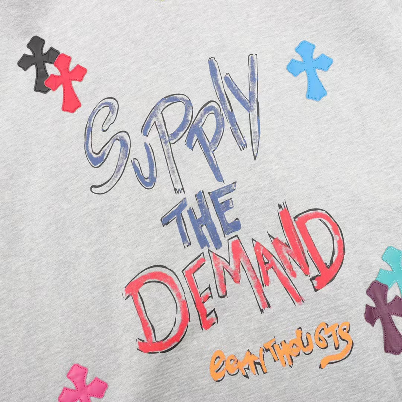 Chrome Hearts Multi Color Cross Hoodie Black White Gray (13) - www.newkick.vip